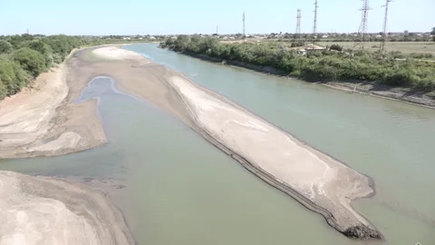 Rivers. Parched and cracking soil Stock Footage 246827493