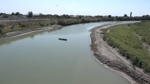 Rivers. Parched and cracking soil Stock Footage 246827516