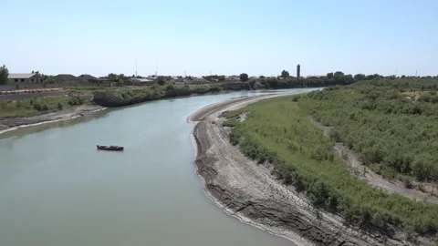 Rivers. Parched and cracking soil Stock Footage 246827569