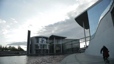 Riverside in Berlin Stock Footage 48299351