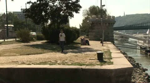 Riverside, Budapest - Hungary Stock Footage 10712668