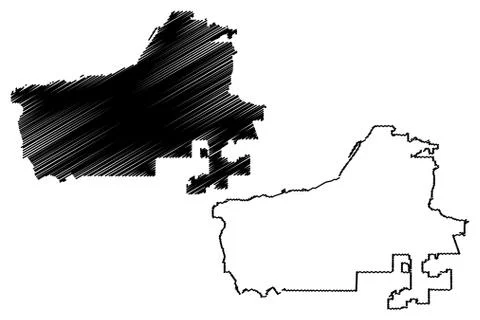 Riverside City map vector Illustrazione stock
