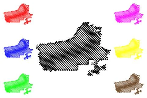 Riverside City map vector Illustrazione stock