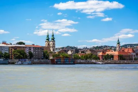Riverside of the Danube. Stock Photos