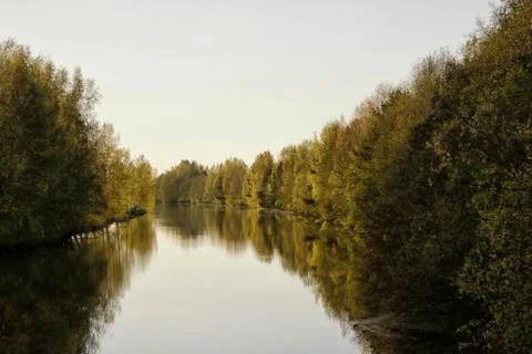 Riverside in Finland Stock Photos