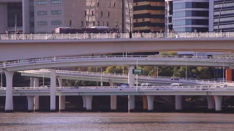 Riverside Highway Stock Footage 40030685