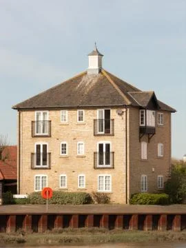 Riverside House Stock Photos