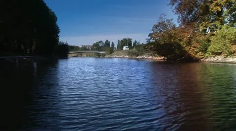 Riverside in Malmo, Sweden Stock Footage 10885654