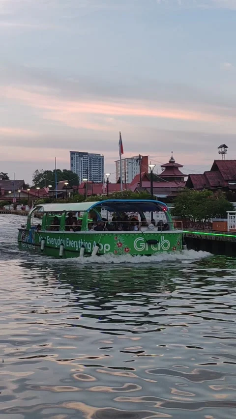 Riverside Melaka Stock Footage 321503508