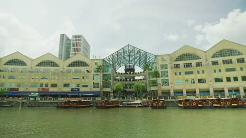 Riverside Point in Singapore Video stock 218571531