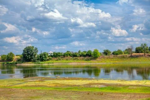 Riverside scenery Stock Photos