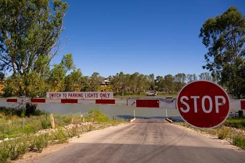 Riverside Stop Sign Stock Photos
