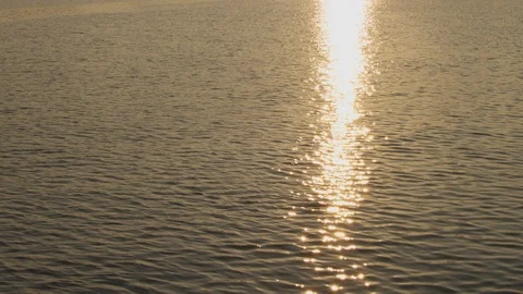 Riverside - Surface of the water with bokeh Stock Footage 123424615