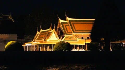 Riverside in town Stock Footage 25929093