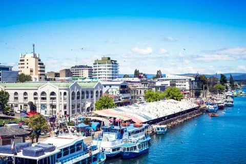 Riverside in Valdivia Stock Photos
