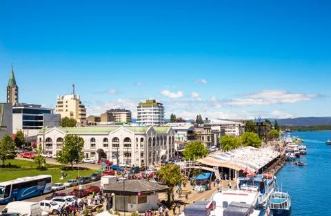 Riverside in Valdivia Stock Photos