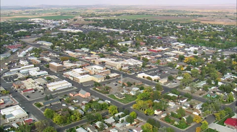 Riverton Establishing Shot Stock Footage 66827219