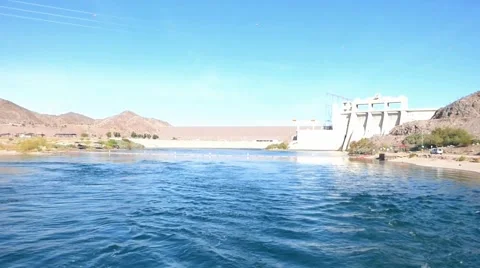 Riverview Davis Dam Colorado River Video stock 49244136