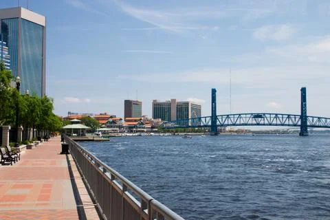 Riverwalk Jax Stock Photos