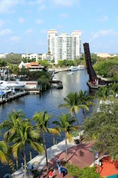 Riverwalk park Foto stock