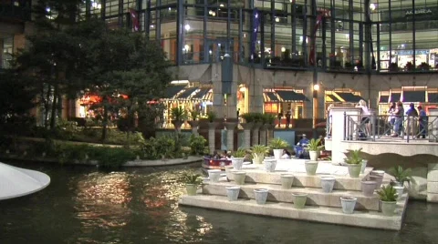 Riverwalk in San Antonio Stock Footage 642782