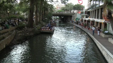Riverwalk in San Antonio Stock Footage 642783