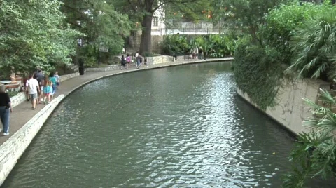 Riverwalk in San Antonio Stock Footage 642786