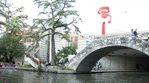 Riverwalk in San Antonio Stock Footage 642787