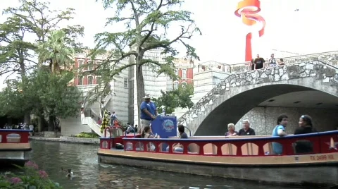 Riverwalk in San Antonio Stock Footage 642788