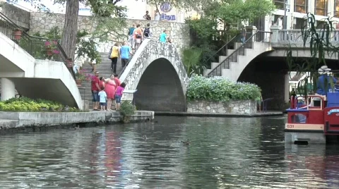 Riverwalk in San Antonio Stock Footage 642790