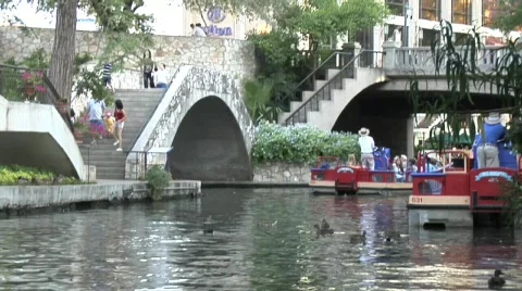 Riverwalk in San Antonio Stock Footage 642792