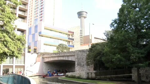 Riverwalk in San Antonio Stock Footage 642801