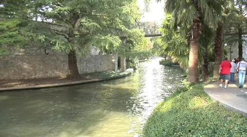 Riverwalk in San Antonio Stock Footage 642813