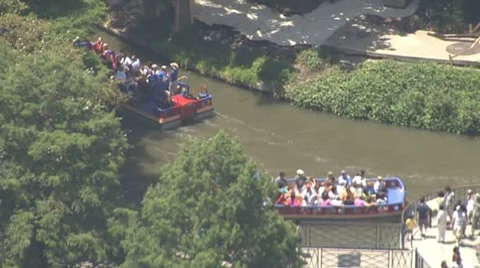 RIVERWALK, TX - Aerial - HD 库存影片 7757667