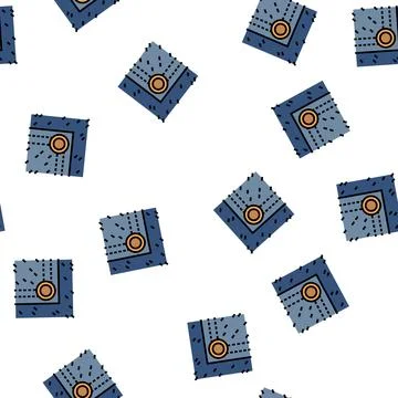Rivet denim vector seamless pattern Stock Illustration