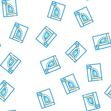 Rivet denim vector seamless pattern Stock Illustration