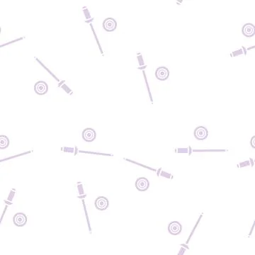 Rivet screw glyph seamless pattern Illustrazione stock
