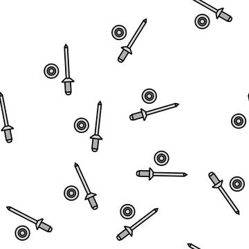 Rivet screw vector seamless pattern Stock Illustration