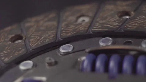 Riveted clutch disc 50 Stock Footage 289312367