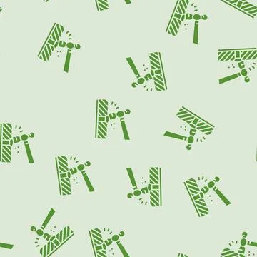Riveting blacksmith glyph seamless pattern Stock Illustration