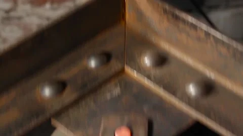 Riveting process. Stock Footage 137853629