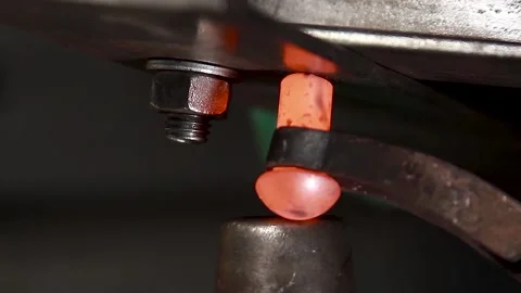Riveting process. Stock Footage 137853637