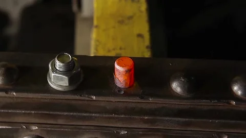 Riveting process Stock Footage 137853642