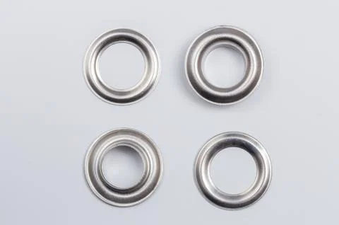 Rivets isolated on a light background as cut 스톡 사진