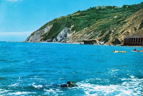 Riviera Adriatica program of Gabicce Monte from the 70s Stock Photos