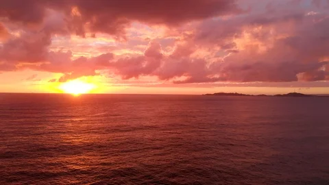 Riviera Sunset Stock Footage 128758218