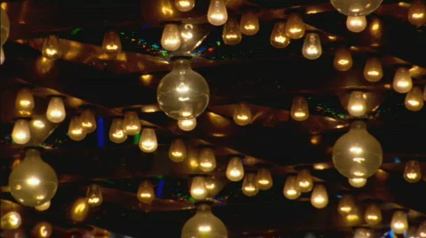 RivieraPorticoLights zoom Stock Footage 449034