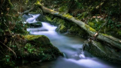 Riviere pays basque Pose longue Stock Photos
