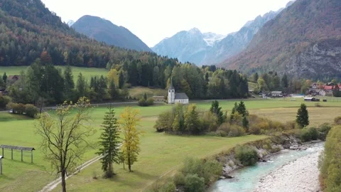 Riwer and mountain Stock Footage 229177021