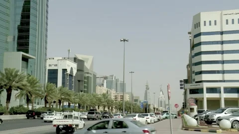 Riyadh Daytime Traffic Stock-Footage 346235687